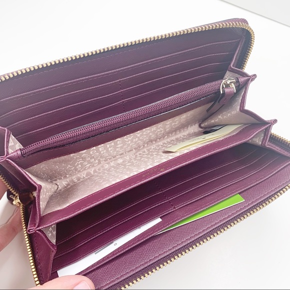Kate Spade | Neda Deep Plum Wallet - Picture 3 of 3